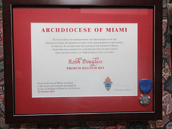 Primum Regnum Dei medal award